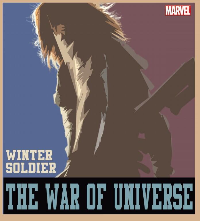 POSTER MARVEL : THE WAR OF UNIVERSE (Imajinasi Ane gan)