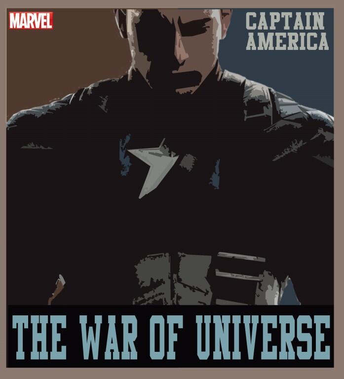POSTER MARVEL : THE WAR OF UNIVERSE (Imajinasi Ane gan)