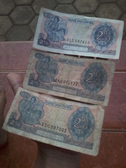Uang kuno Rp 2,5 th. 1968 bergambar Jend. Soedirman