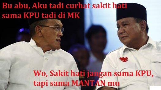 MEME Prabowo curhat sakit hati sama KPU
