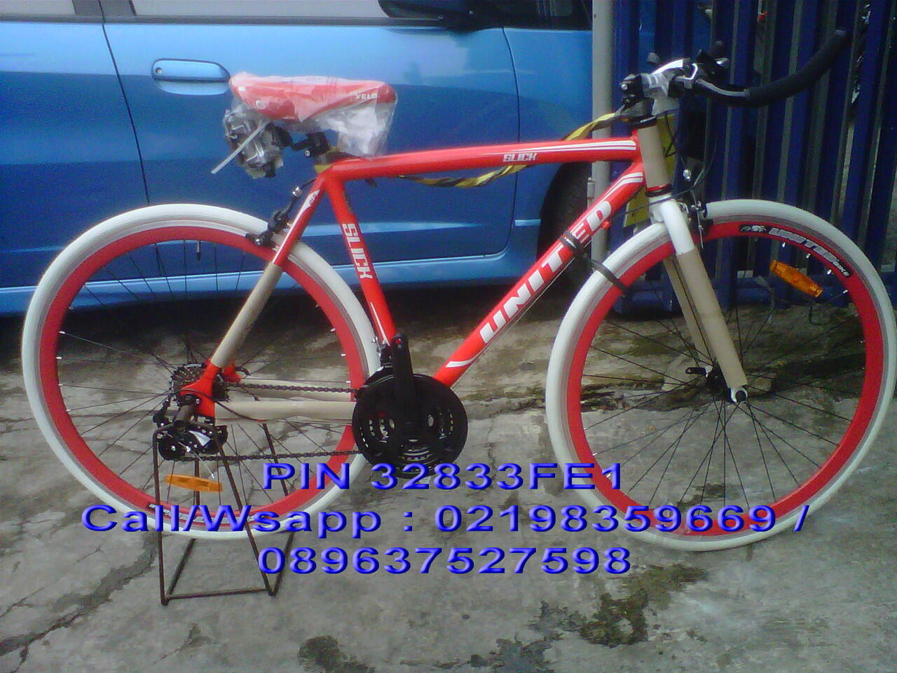 Terjual JUAL  SEPEDA  FIXIE  HYBRID  UNITED SLICK 71 PRODUK 