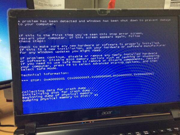 Help gan. BSOD ini kira2 kenapa ya ?