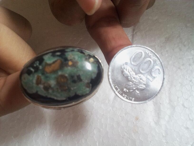 Batu Cincin Garut Bungbulang Gambar Ikan Oscar / Ikan Karang / Ikan Cupang