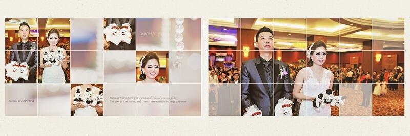 Hasil editan album wedding