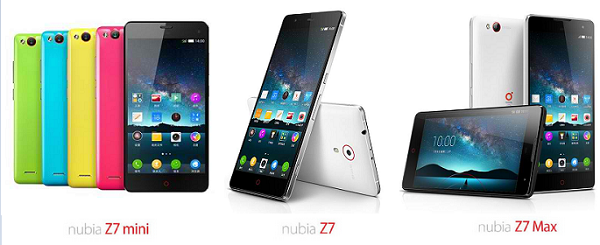 &#91;Waiting Lounge&#93; ZTE Nubia Z7, Z7 Max and Z7 mini Smartphones Launched,