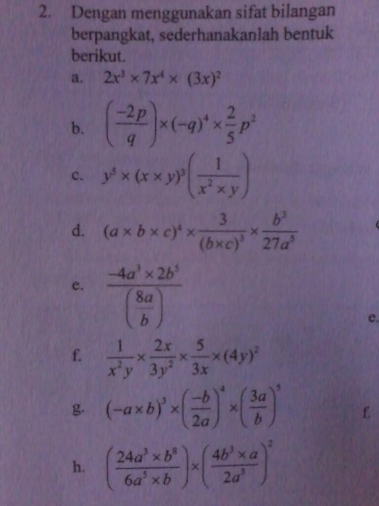 Bantu Kerjain Soal Mat SMA X
