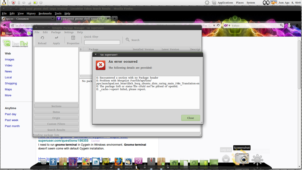 Minta bantuan untuk Linux Mint 15 ( Olivia )