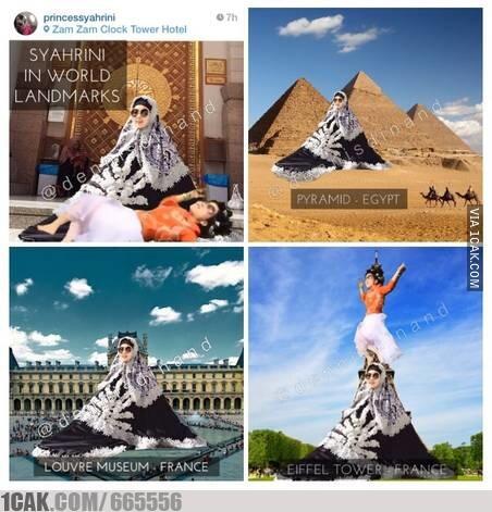 Meme jubah mewah syahrini