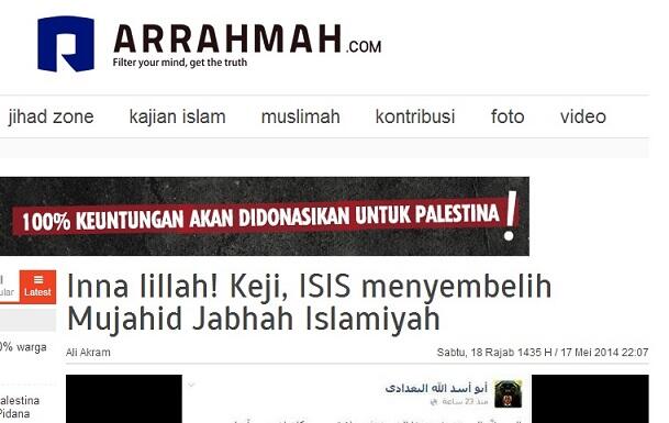 Dasar Media &quot;Ngaku Islam&quot;, dulu Bela Teroris ISIS, sekarang tinggalkan Teroris ISIS ?