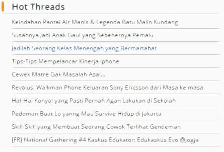 Untuk kalian yang merasa berada di posisi KELAS MENENGAH !!