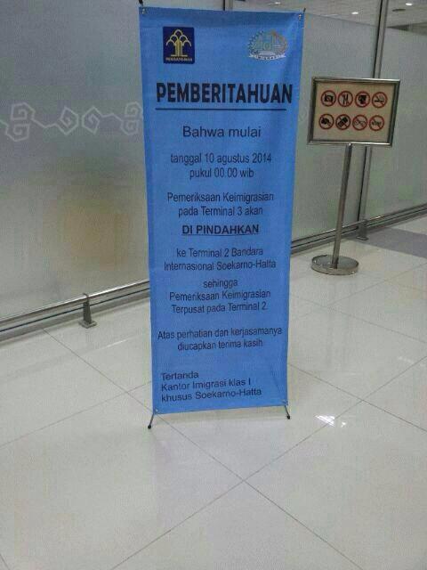 &#91;HOT&#93; Proses Imigrasi Terminal 3 Bandara Soeakarno Hatta pindah ke Terminal 2 ?
