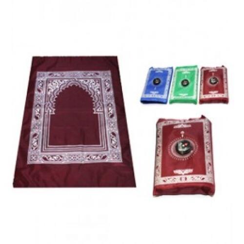 Jual Sajadah Lipat dengan Kompas berbahan Polyester harga Murah