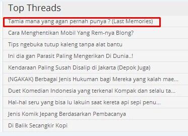 Tamia mana yang agan pernah punya ? (Last Memories) 