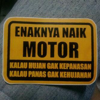 Kumpulan Stiker Motor Lucu