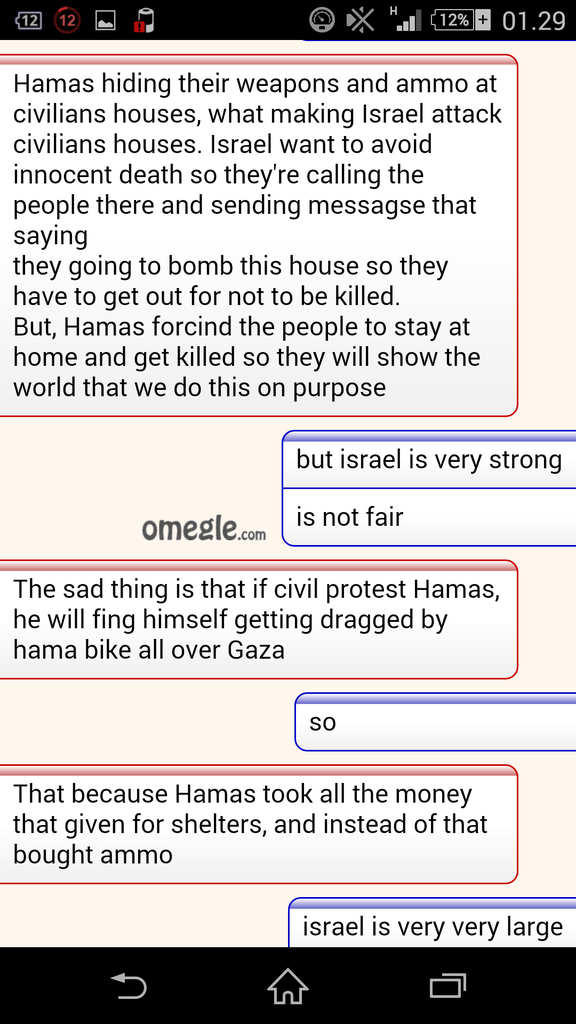 Apa pendapat agan tentang chat ane dengan orang Israel berikut?