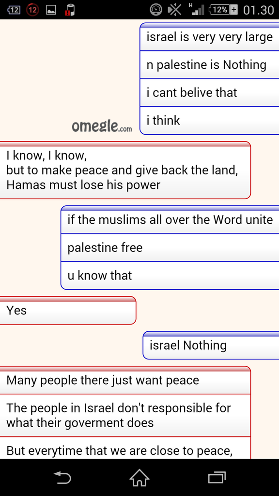 Apa pendapat agan tentang chat ane dengan orang Israel berikut?