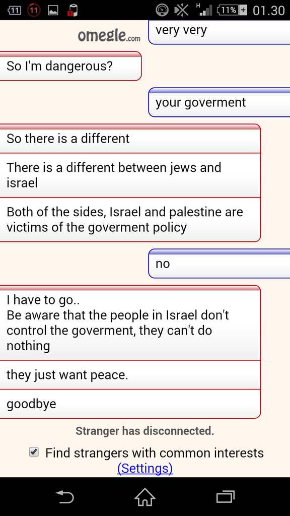 Apa pendapat agan tentang chat ane dengan orang Israel berikut?