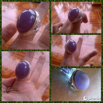 wts batu akik spritus lavender asli baturaja murah saja