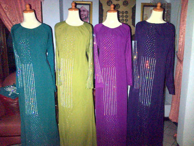 busana muslim abaya saudi umbrella bordir & swarosky