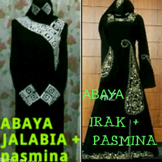 busana muslim abaya saudi umbrella bordir & swarosky