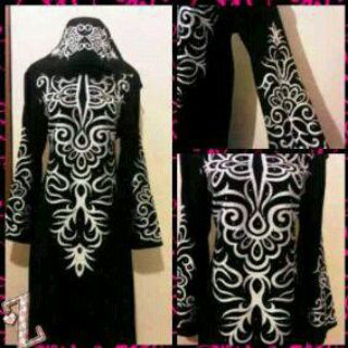 busana muslim abaya saudi umbrella bordir & swarosky