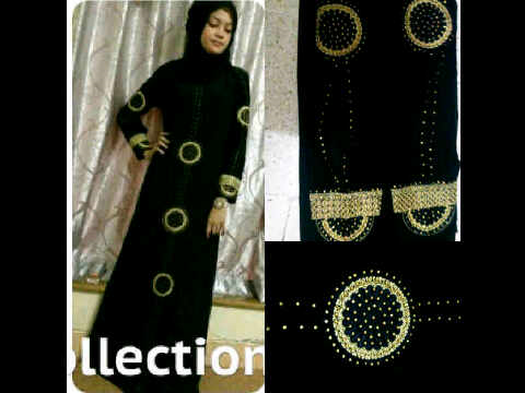 busana muslim abaya saudi umbrella bordir & swarosky