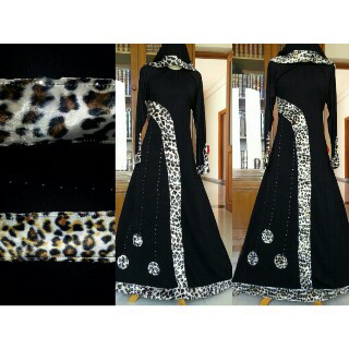 busana muslim abaya saudi umbrella bordir & swarosky
