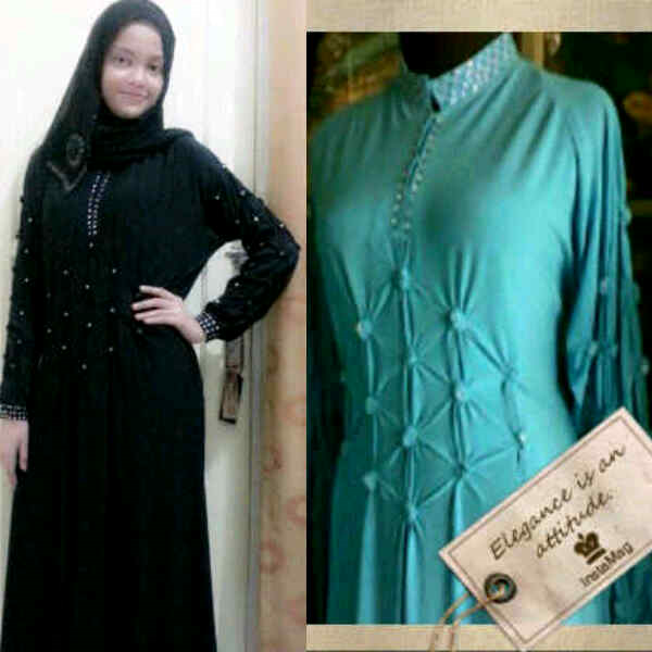 busana muslim abaya saudi umbrella bordir & swarosky