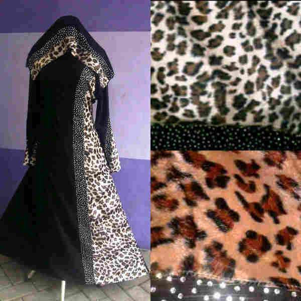busana muslim abaya saudi umbrella bordir & swarosky