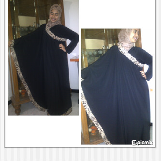 busana muslim abaya saudi umbrella bordir & swarosky
