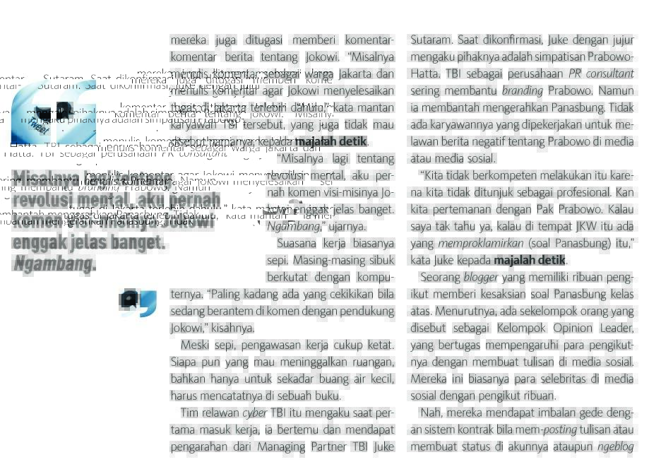 PENGAKUAN MANTAN PASUKAN NASI BUNGKUS (TERSTRUKTUR, SISTEMATIS, MASIF)