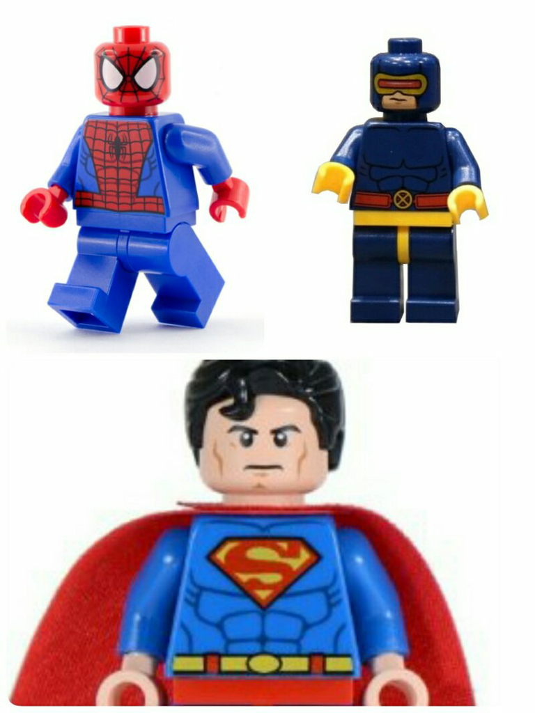 lego minifigures Dc/Marvel