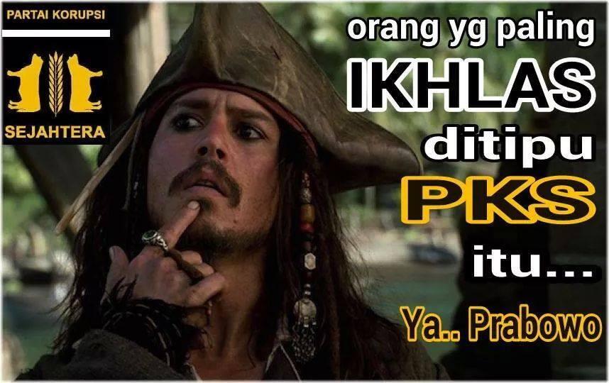 orang yang paling ikhlas di tipu pks itu ya prabowo