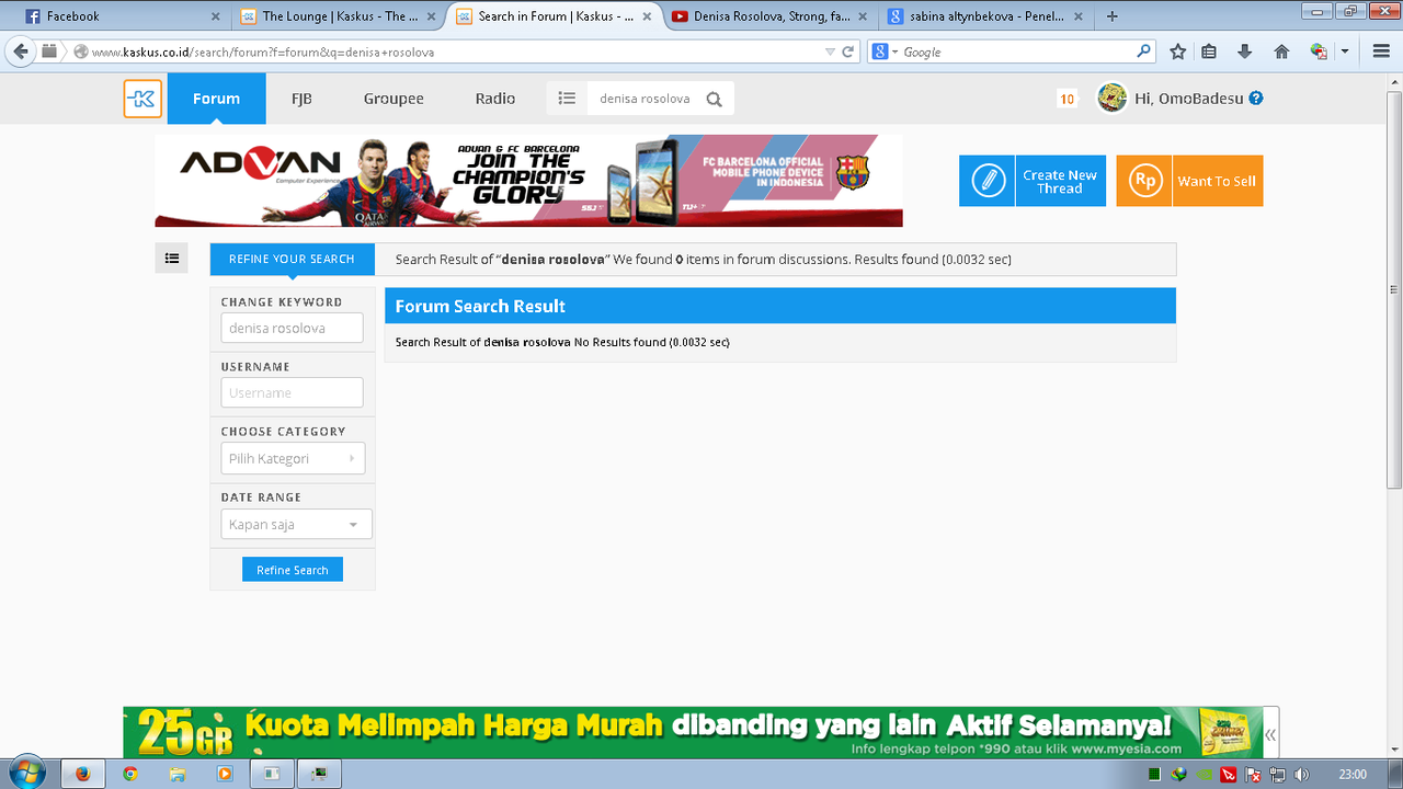 Saingannya Sabina Altynbekova (Sama" atlet)