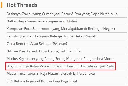 Begini Jadinya Kalo Acara Televisi Indonesia Di Kombinasi Gan!!