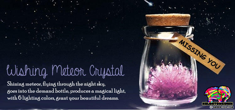 DIY Wishing Meteor Crystal dengan Lampu LED - Hadiah Termurah