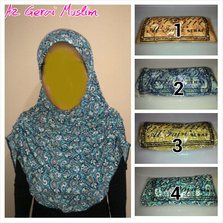Jilbab Murah Bergo Motif & Polos, Pasmina, Segi Empat