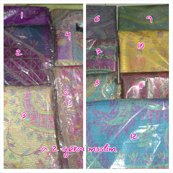 Jilbab Murah Bergo Motif & Polos, Pasmina, Segi Empat