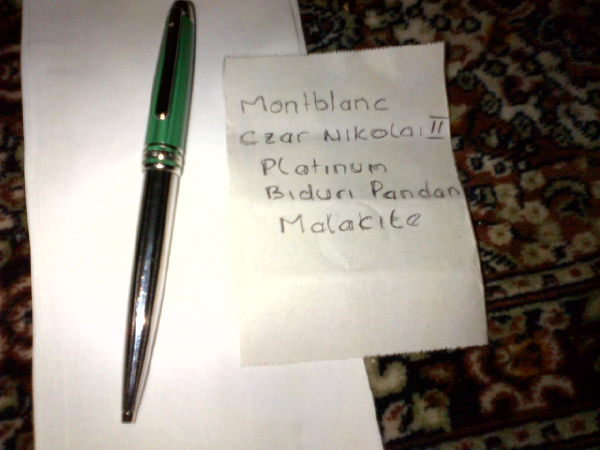 Jual Ballpoint Mont Blanc seri Tsar Nikolay 2 original