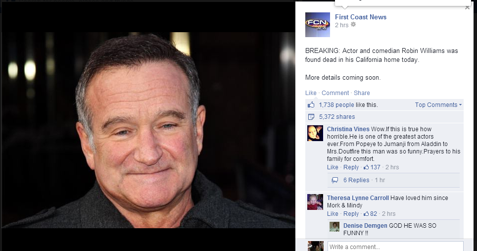 Robin Williams Meninggal ?