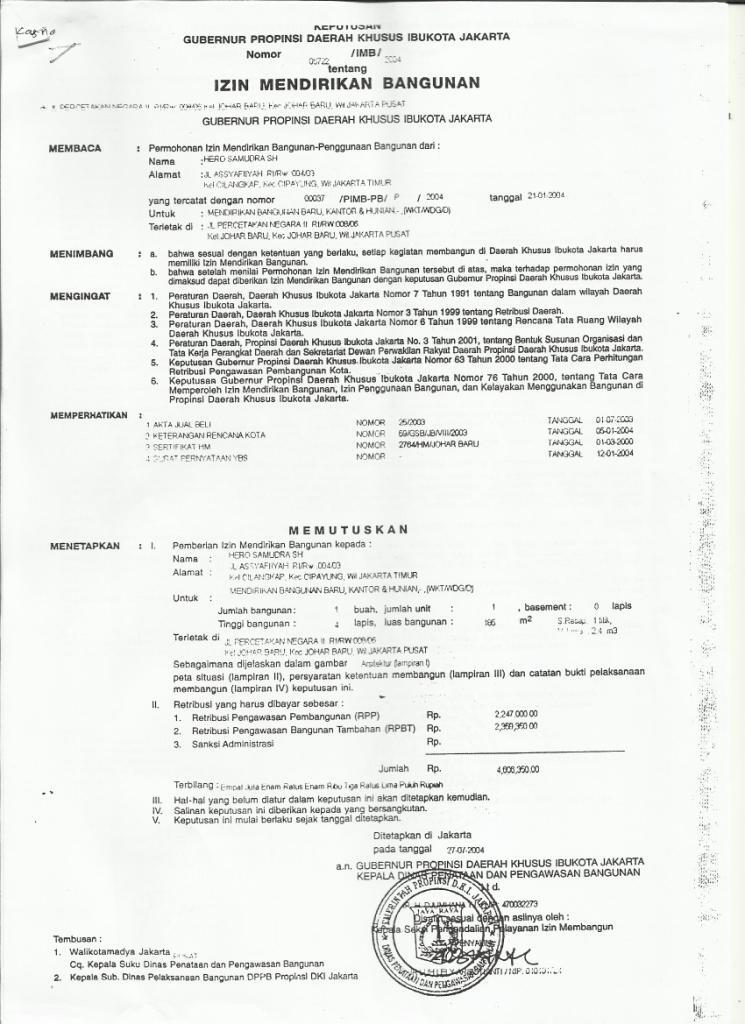 Gedung Kantor 4 Lantai