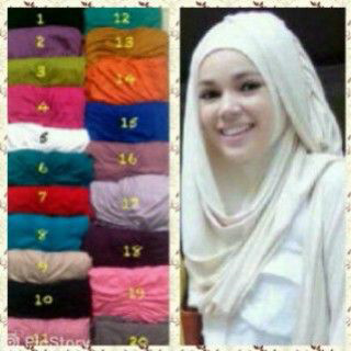 Jilbab Murah Bergo Motif & Polos, Pasmina, Segi Empat
