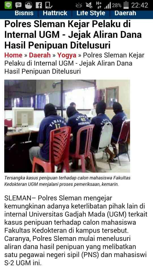 gan ane mau nanya perihal PENIPUAN MASUK UNIVERSITAS