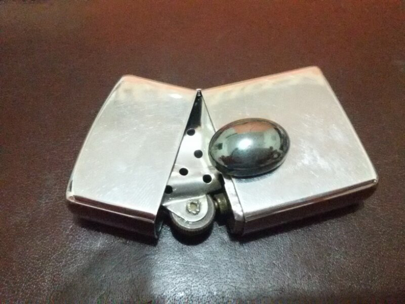 jual natural badar besi hitam metalik