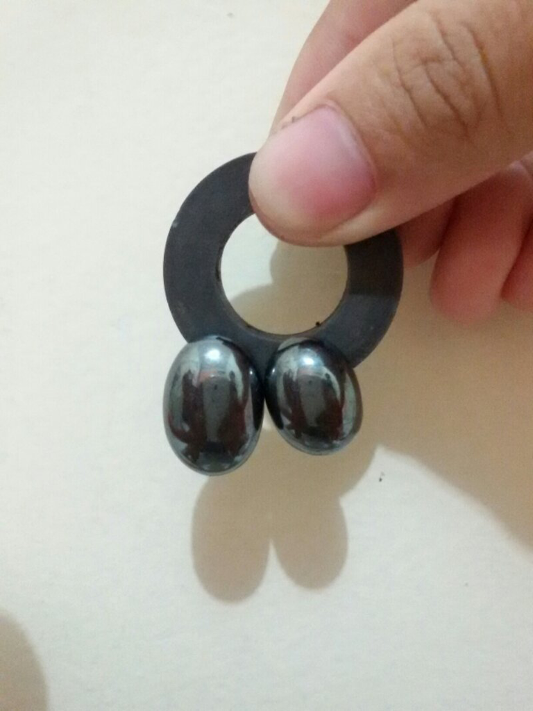 jual natural badar besi hitam metalik