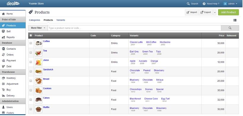 DealPOS Software / Program Kasir Online