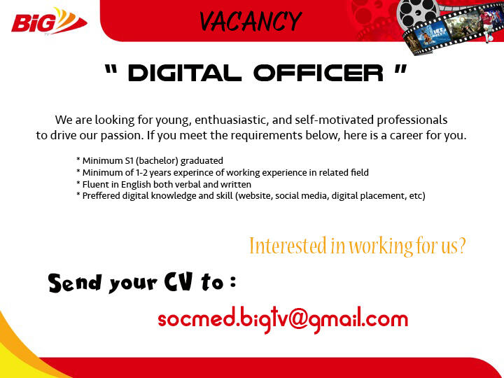 &#91;JAKARTA&#93; Lowongan Kerja - DIGITAL OFFICER