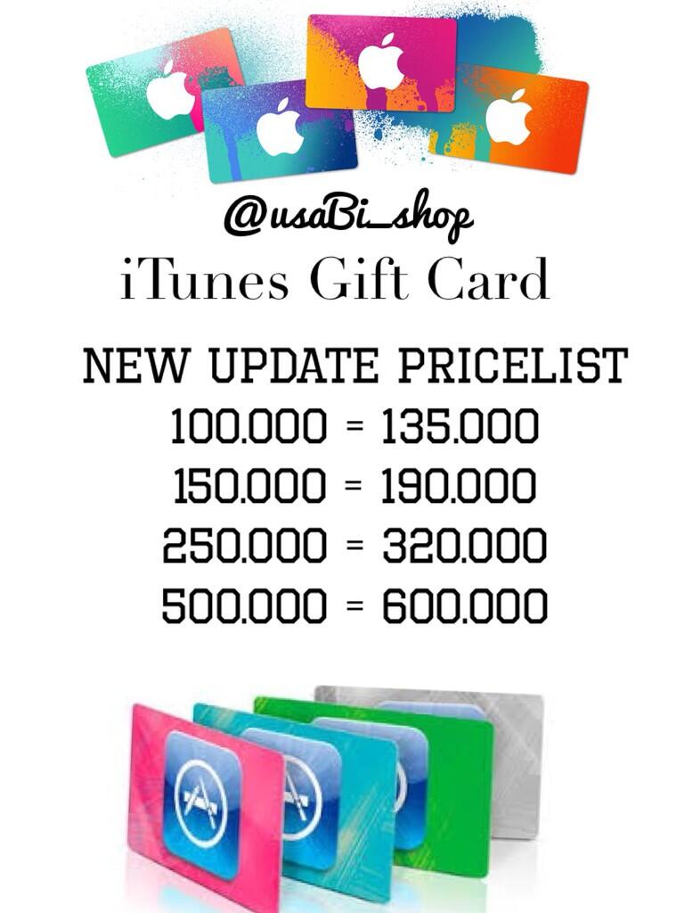 Jual Itunes Gift Cards (IGC)