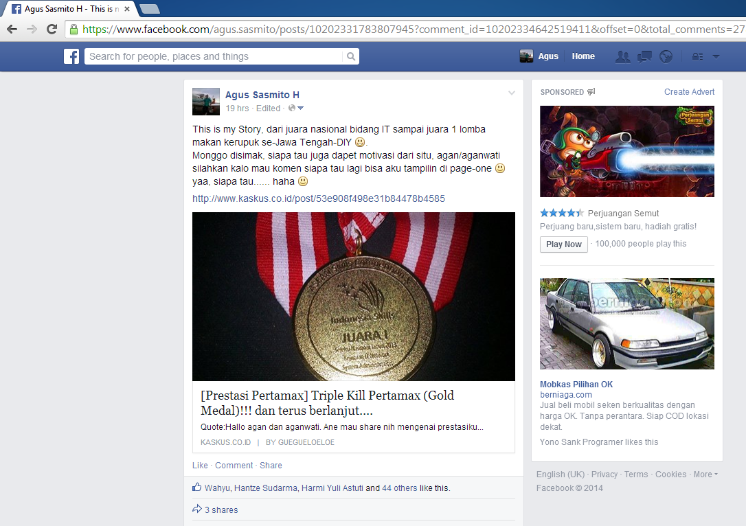 &#91;Prestasi Pertamax&#93; Triple Kill Pertamax (Gold Medal)!!! dan terus berlanjut....