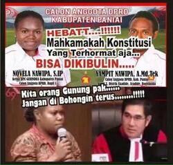 Saksi lucu Asal papua di Sidang MK